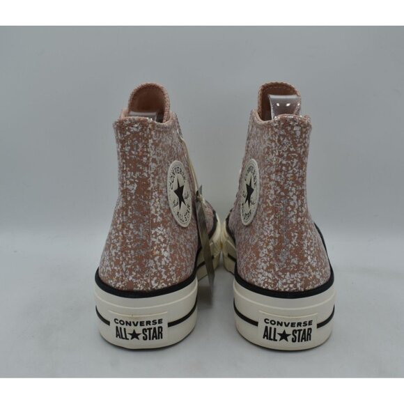 Converse Women 8.5 Chuck Taylor All Star Glitter Metallic Platform Sneakers - Picture 4 of 13